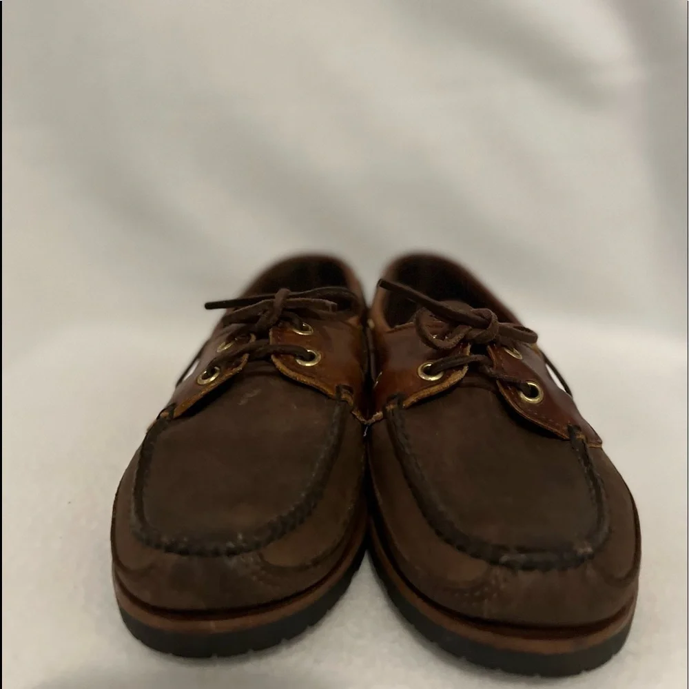 Harbour HC Size 7 1/2D Leather Boat Shoes